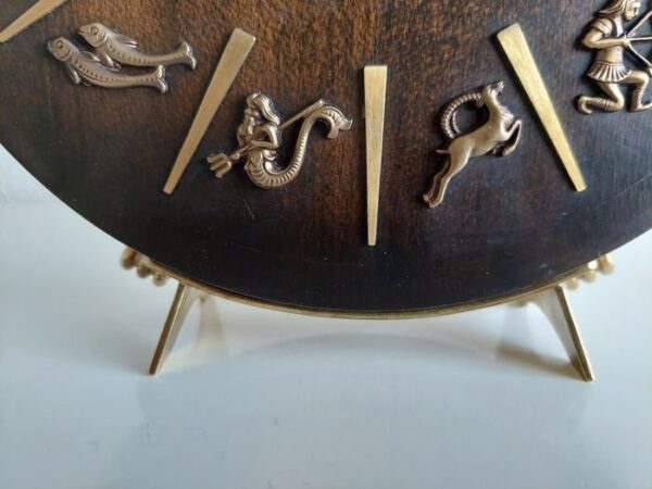 🌟 Zodiac Kienzle Mantel Clock – Rare Vintage Collectible 🕰️ - Image 9