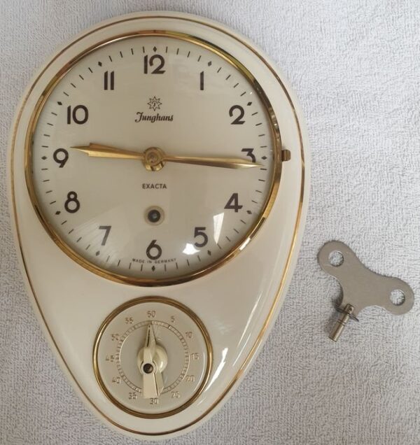 Vintage Junghans Exacta Wall Clock – 1950s 🇩🇪 - Image 5