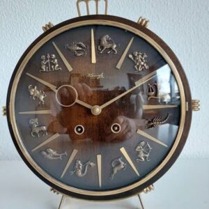 🌟 Zodiac Kienzle Mantel Clock – Rare Vintage Collectible 🕰️