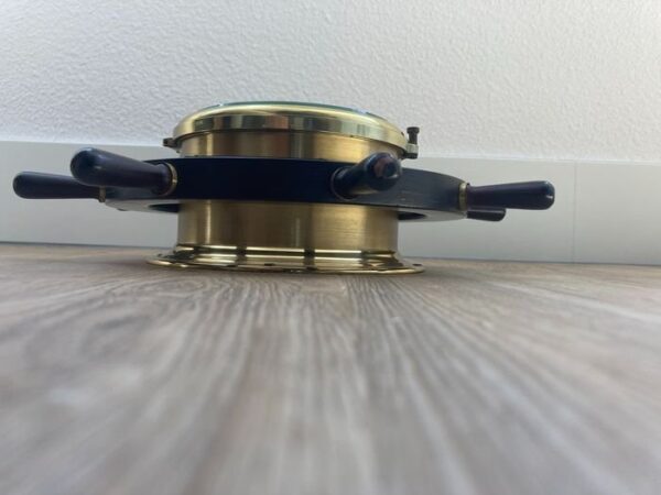 Schatz Ship’s Clock – Vintage German Brass Marine Timepiece - Image 4