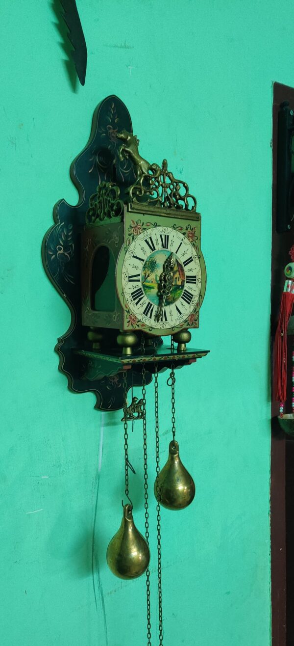 Dutch Hand-Painted 8-Day Clock – For Sale - Image 10