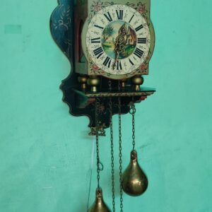 Dutch Hand-Painted 8-Day Clock – For Sale