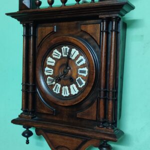 Antique French Wall Clock – Walnut Henry II Style | Late 1800s – For Sale