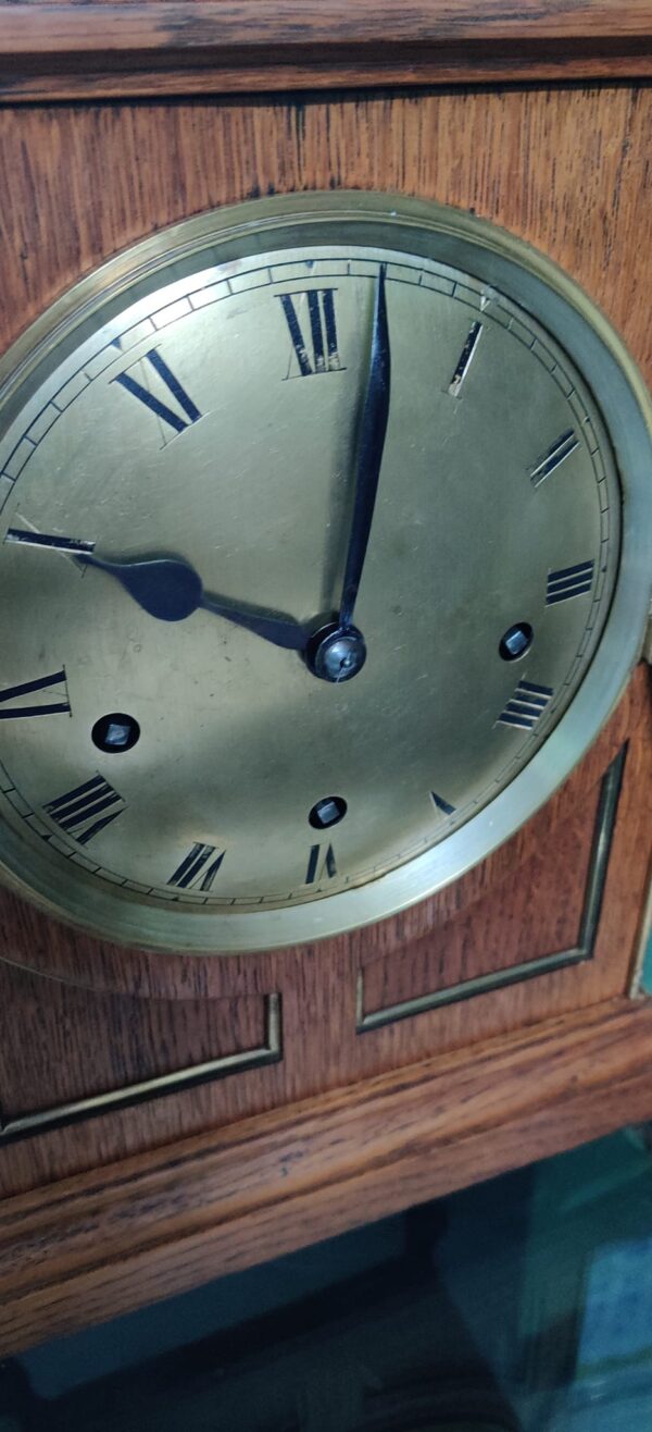 Winterhalder & Hofmeier Mahogany Bracket Clock with 5-Gong Chime – For Sale - Image 7