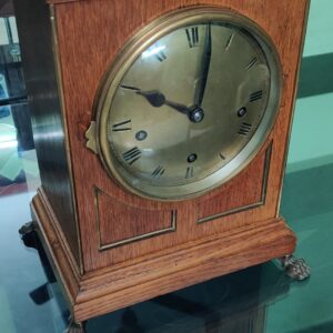 Winterhalder & Hofmeier Mahogany Bracket Clock with 5-Gong Chime – For Sale