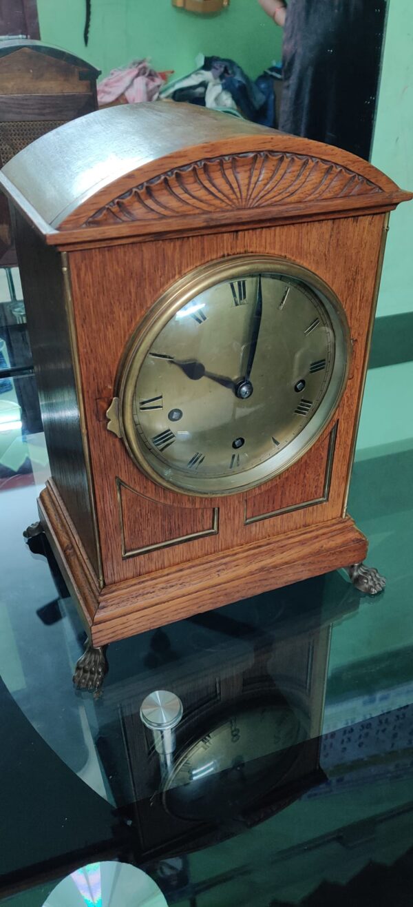 Winterhalder & Hofmeier Mahogany Bracket Clock with 5-Gong Chime – For Sale