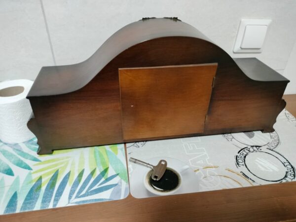 German JUBA Triple Chiming Mantel Clock – 3 Melodies, 8 Hammers – For Sale - Image 11