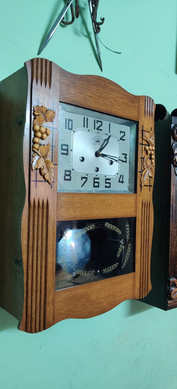 Antique French Westminster Chime Wall Clock – Carillon Romanet / Morbier F.F.R. – For Sale - Image 3