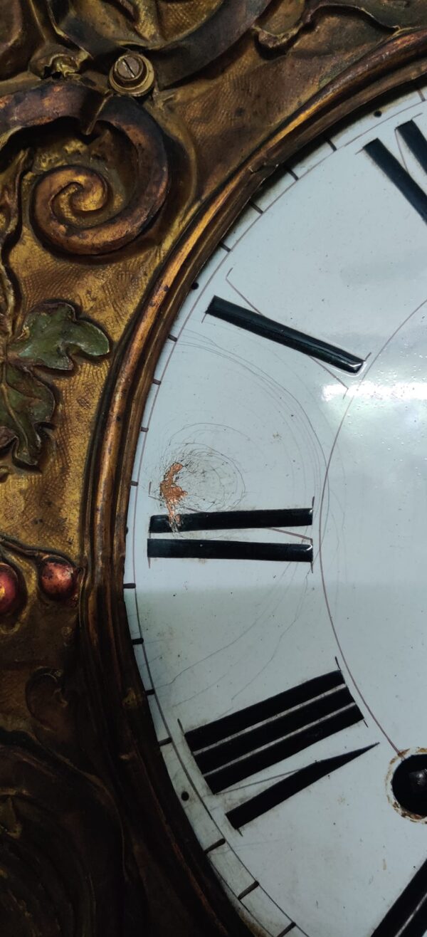 Antique 1880 French Morbier Comtoise Clock with Pendulum Automation – For Sale - Image 3