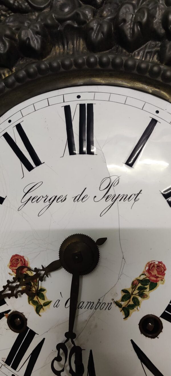 Very Old Real Antique French Morbier (Comtoise) Clock – For Sale - Image 4
