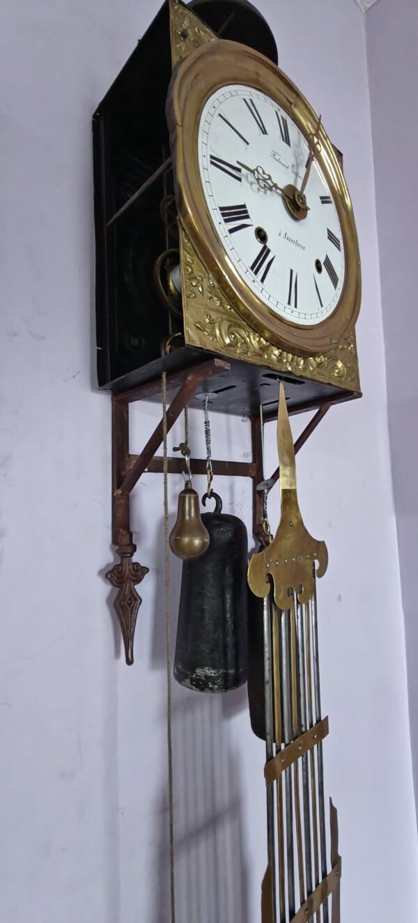 French Comtoise (Morbier) Clock – 1879 | With Rare Alarm Function