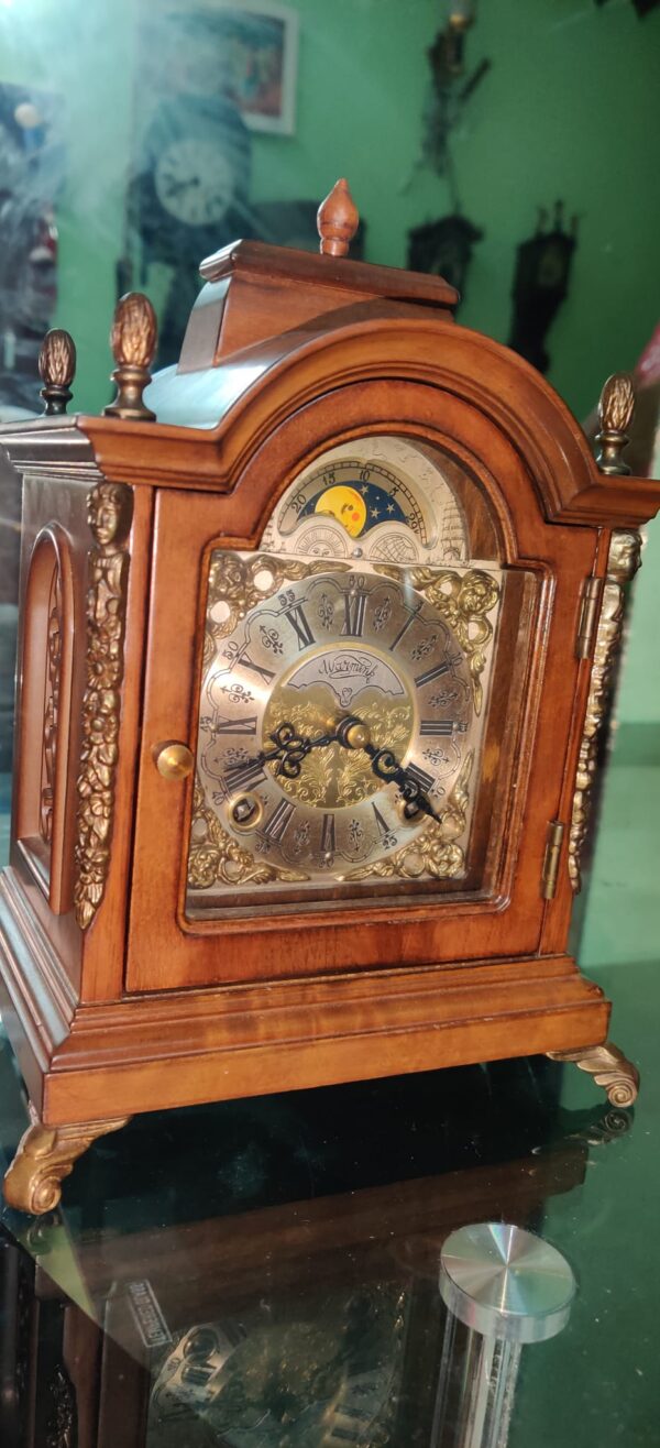 Buy Brass Handcrafted Vintage English Table Clock - Image 6