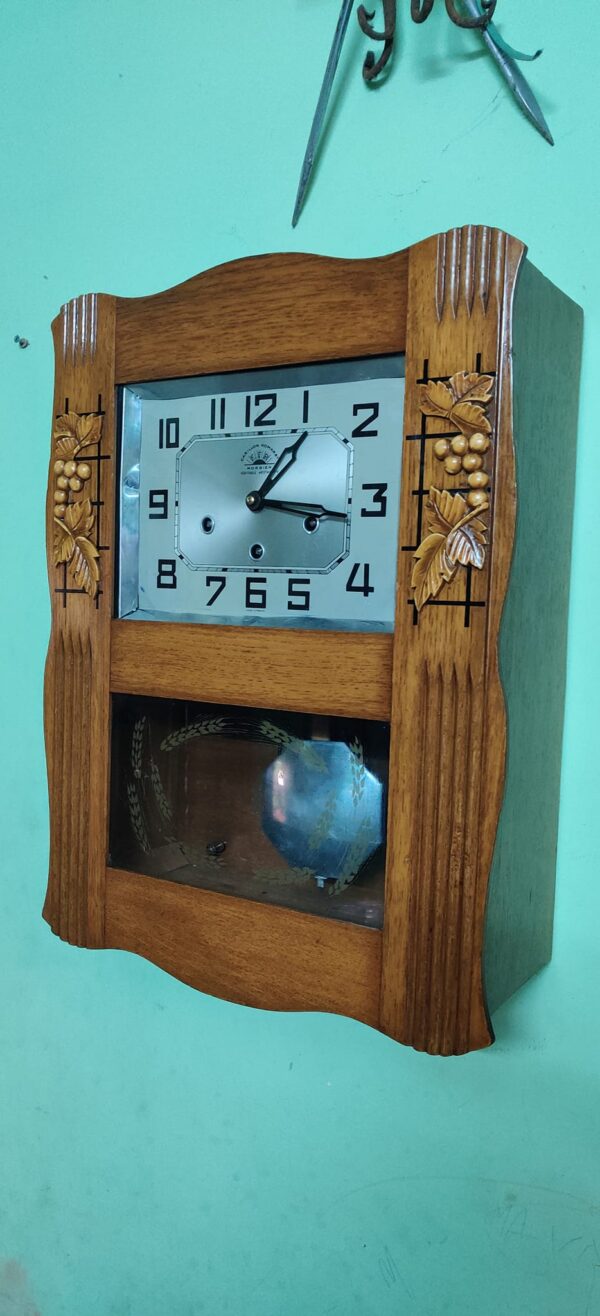Antique French Westminster Chime Wall Clock – Carillon Romanet / Morbier F.F.R. – For Sale - Image 2