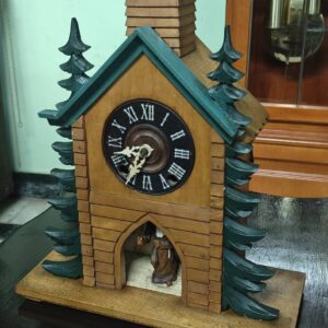 TIMEGEAR Cuckoo Wall Clock with Night Mode & Swinging Pendulum
