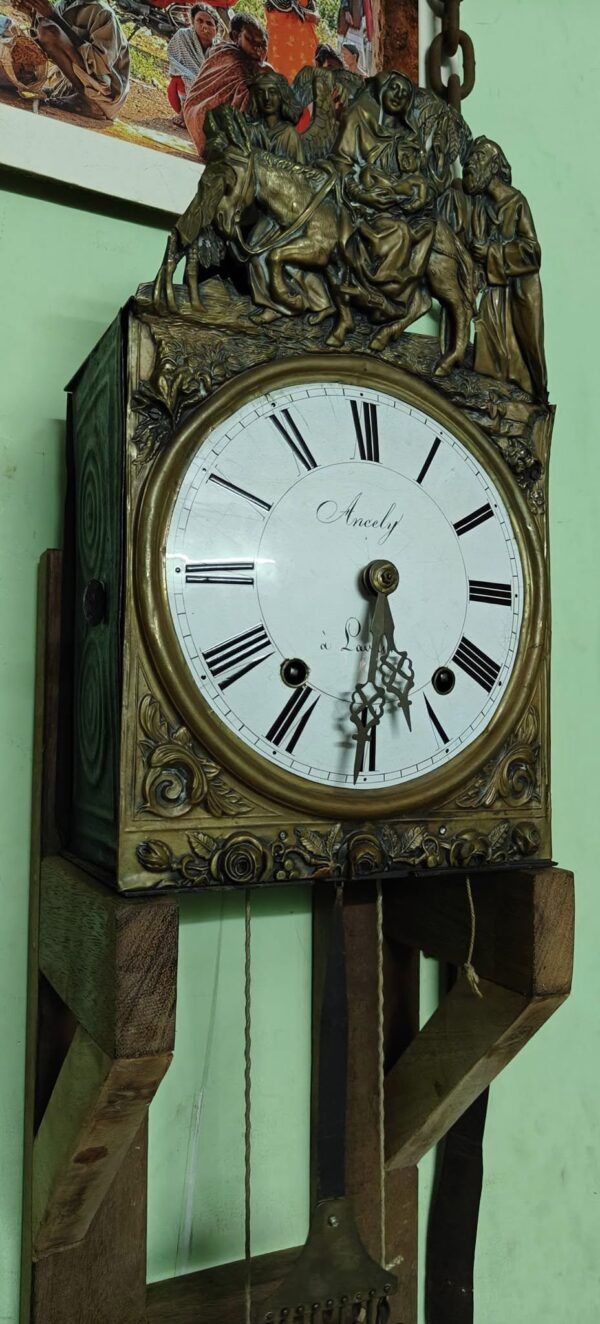 🕰️ Original Antique French Comtoise (Morbier) Clock – Circa 1880 - Image 4