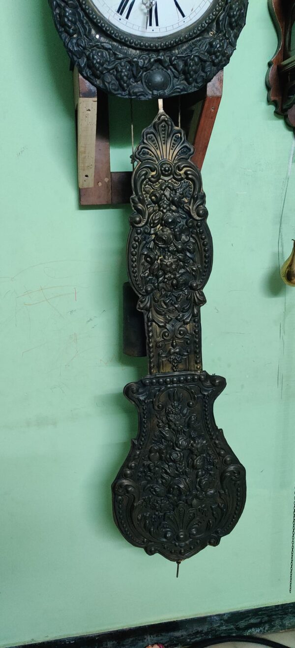 Very Old Real Antique French Morbier (Comtoise) Clock – For Sale - Image 6