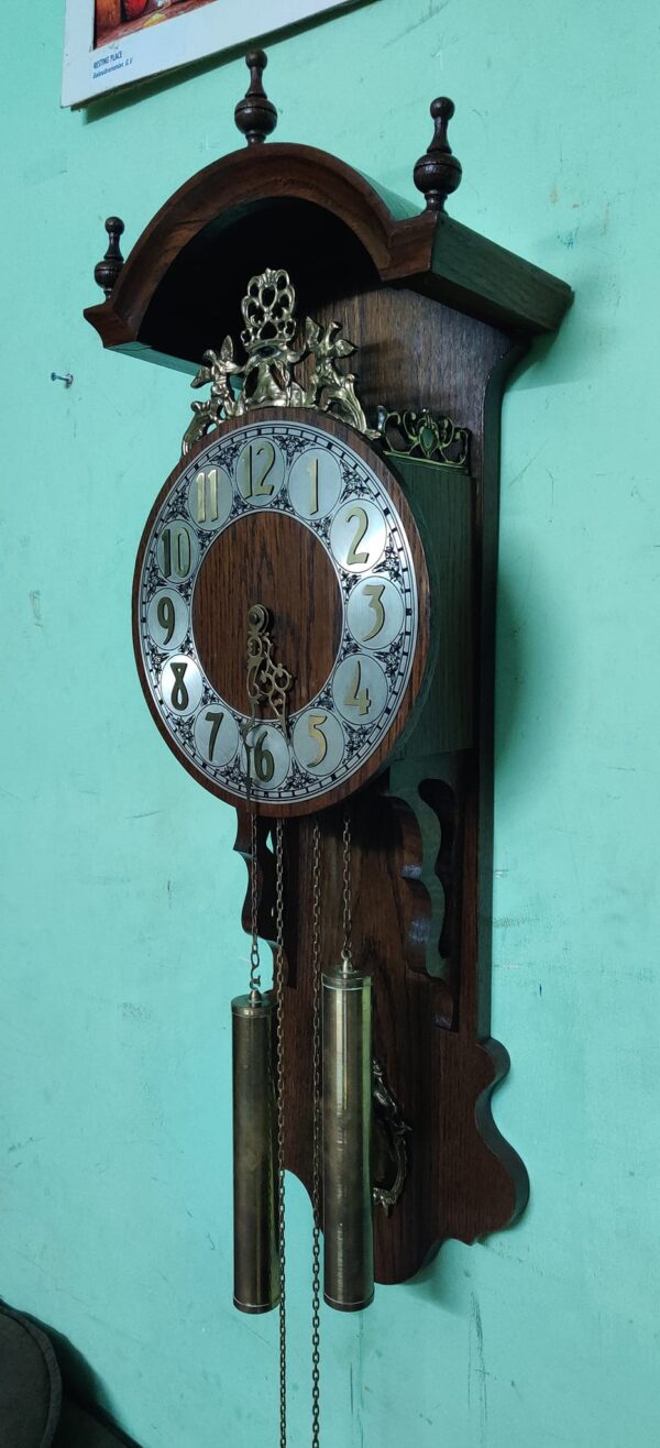 Buy Warmink Sallander Dutch Antique Wall Clock – 8-Day Movement with Moonphase - Image 6