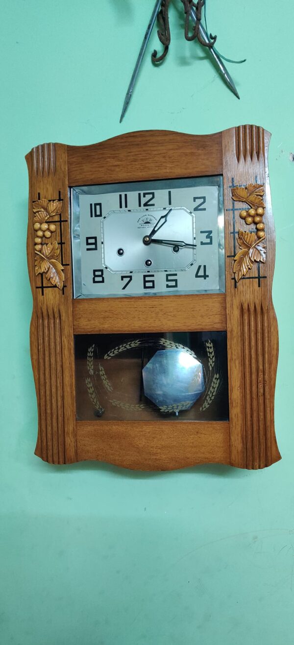 Antique French Westminster Chime Wall Clock – Carillon Romanet / Morbier F.F.R. – For Sale - Image 7