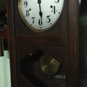 Antique French Vedette Chiming Wall Clock – Circa 1920–1930