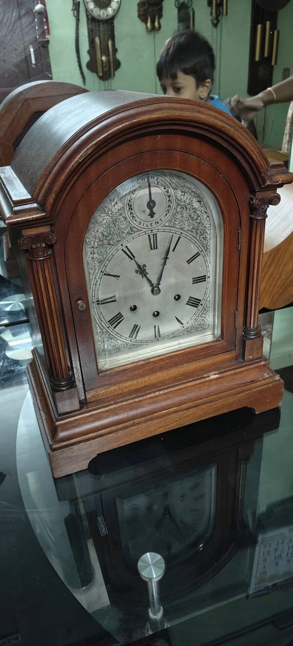 Gustav Becker Chiming Mantel Clock – For Sale - Image 4