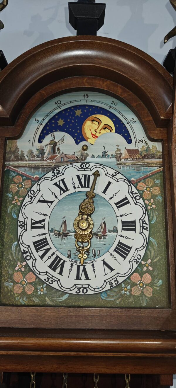 Original Dutch Clock with Ornate Statues – For Sale 🇳🇱 - Image 5