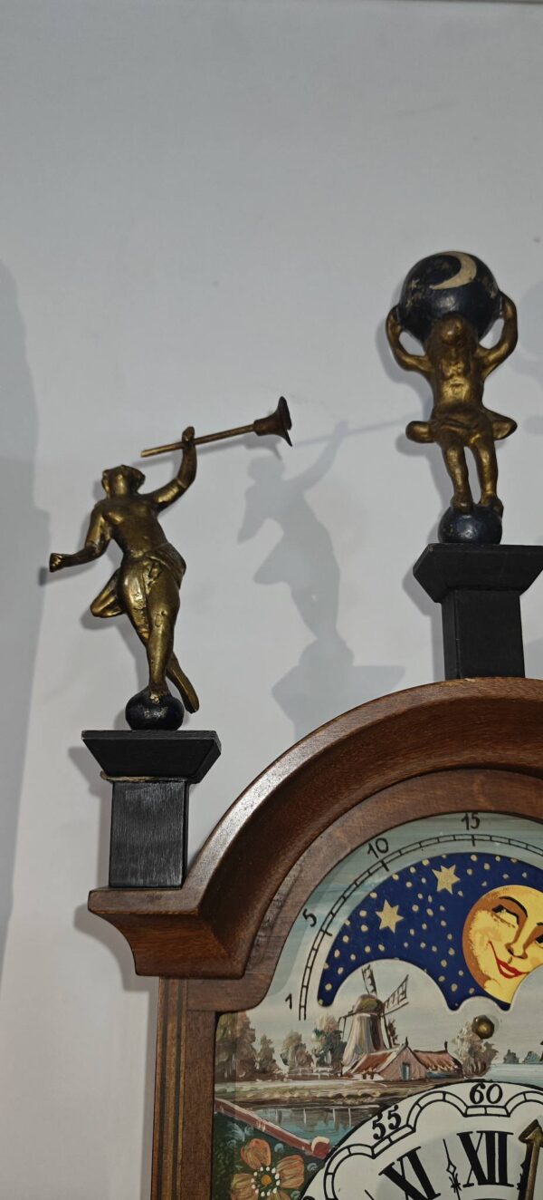 Original Dutch Clock with Ornate Statues – For Sale 🇳🇱 - Image 8