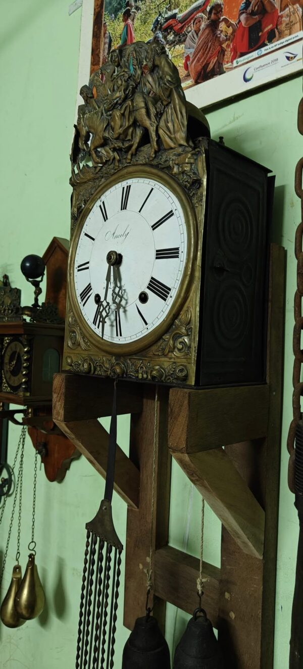 🕰️ Original Antique French Comtoise (Morbier) Clock – Circa 1880 - Image 8