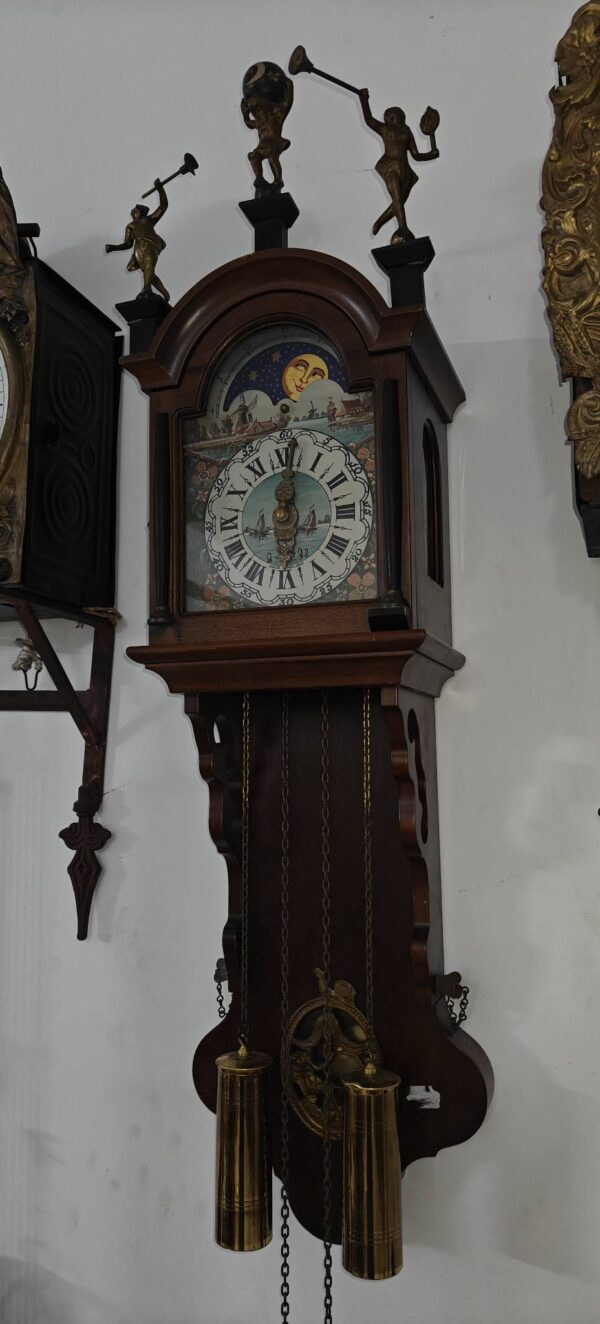 Original Dutch Clock with Ornate Statues – For Sale 🇳🇱