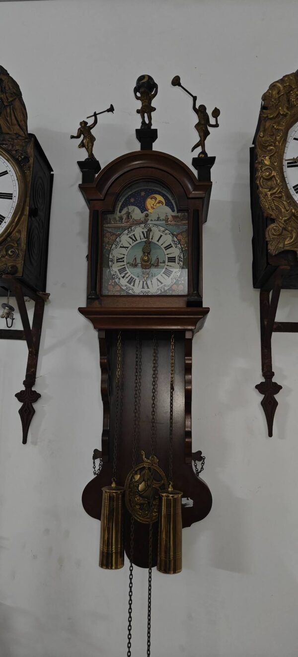 Original Dutch Clock with Ornate Statues – For Sale 🇳🇱 - Image 4